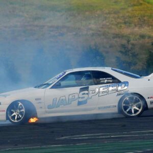 Japspeed Stickers - Chrome on Black