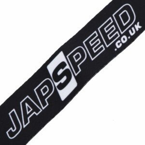 black and white japspeed lanyard