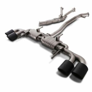 Nissan R35 GTR 3.5" Turbo Back Decat Valvetronic Exhaust System With Carbon Tailpipes