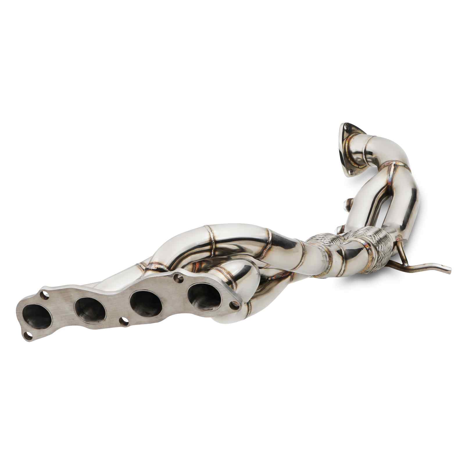 STAINLESS STEEL 4-2-1 EXHAUST MANIFOLD FRONT DECAT FOR HONDA CIVIC FN2 TYPE  R