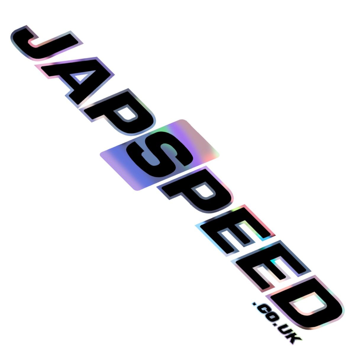Image of Japspeed Stickers - Black on Chrome - 24