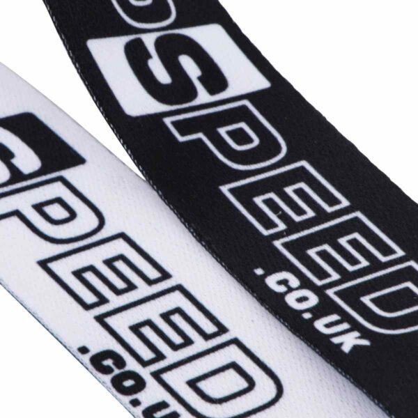 black and white japspeed lanyard