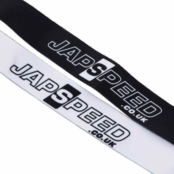 black and white japspeed lanyard