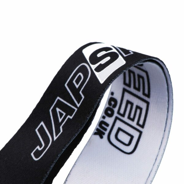 black and white japspeed lanyard