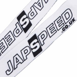 black and white japspeed lanyard
