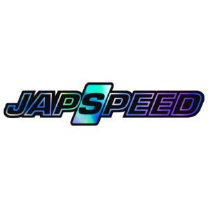 Japspeed Stickers - Black & Chrome 12"