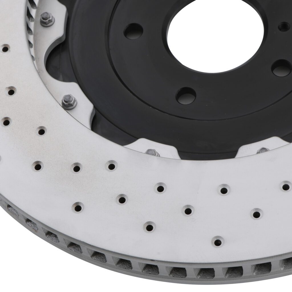 DBA 09+ Nissan GTR R-35 Front Drilled & Slotted 5000 Series Brembo Only Replacement Disc (No hardwar main image 1